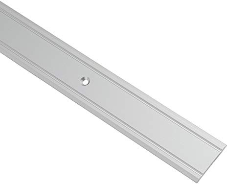 GedoTec Profilo transizione Alluminio SUPER-PIATTO forato Ferroviario transizione Profilo del suolo Larghezza 30 mm 3 Colori 100 cm o 200 cm prodotto in Germania - Alluminio argento elox, 100 cm