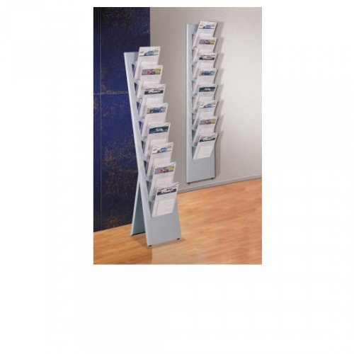 Kerkmann Prospektständer Vito A4 8 Fächer alusilber