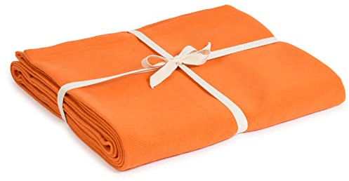 Yoga Studio Organic Cotton Yoga Blanket (Saffron)