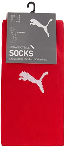 PUMA Herren Team Liga Stirrup Socks Core Stutzen, Puma Red-Puma White, 3 EU