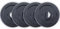 RAMROXX 20 kg Olympia 50mm Hantelscheiben Set 4X 5kg Gusseisen in Schwarz