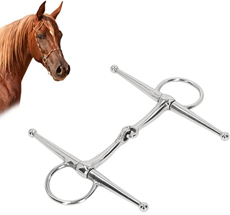 FOLOSAFENAR Morso snodato ad Anello per Cavallo , morso per Cavallo Compatto per Bocca da 125 mm per Allevamento di Cavalli