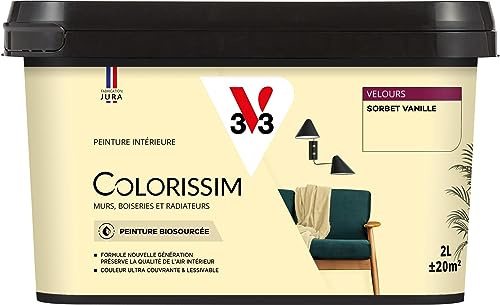 V33 Peinture multi-supports Colorissim® Sorbet vanille Velours 2L