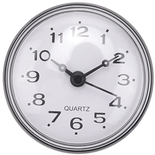 Bureau Orologio da parete impermeabile con ventosa, 7 , per cucina, bagno, doccia, nero