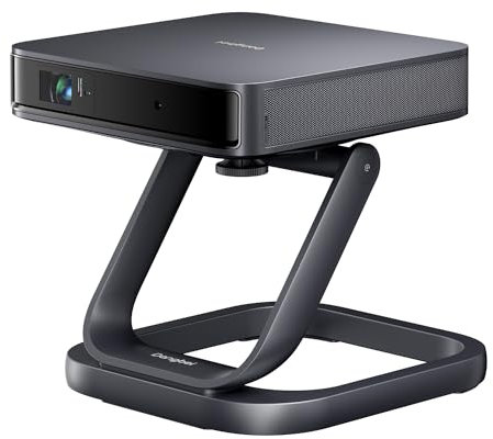 Dangbei Atom Mini Videoproiettore, Videoproiettori per Home Theater con Stand, 1200 lumen ISO,1080p, HDR10, HLG, 3D, Solo 2,82 Libri, Autofocus