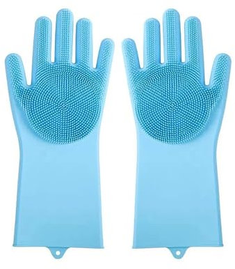 Guantes De Limpieza Guantes de limpieza de silicona for cocina, resistentes al agua, resistentes a altas temperaturas, antiescaldaduras, limpieza de platos, verduras y frutas, 3 uds. Para Uso DoméStic
