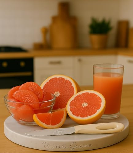 Générique Couteau PAMPLEMOUSSE - Haut de gamme - Lame Inox Fabriqué en FRANCE double dentelure - Fruit - 553