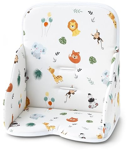 Copri seggiolone pappa universale - copriseggiolone bambino e bambina cuscino imbottitura riduttore per Hauck e Stokke sedia con un rivestimento impermeabile stabile Safari