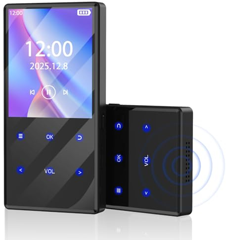 Olycism Lecteur MP3 Bluetooth Sport USB Multifonctionnel avec Bluetooth et Stockage Améliorable – Qualité Sonore sans Perte – Haut-Parleur Intégré – Radio FM – Baladeur MP3 Player, 32GO + 32&64GO