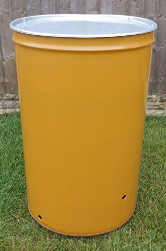 KetoPlastics 210 LITRE LARGE GARDEN INCINERATOR/BURNER/BONFIRE BIN FOR WASTE/RUBBISH/LEAVES - WITH LID