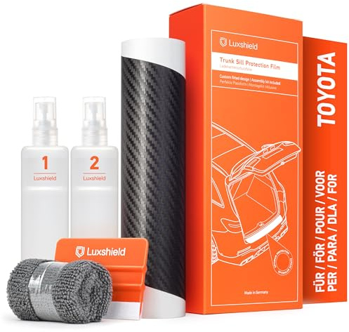 Luxshield stötfångar skyddsfilm för Toyota Yaris 3 (III) XP13 Facelift I 2014-2020 - Stötfångarskydd, bil, lasttröskel, repskydd, lackskyddsfilm - svart kolfiberlook