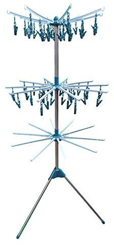 Hyfive Wäscheständer, faltbar, für drinnen und draußen, drei Ebenen