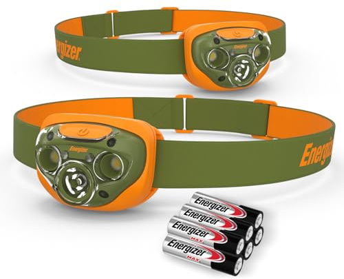 Energizer LED Headlamp PRO (2-Pack), IPX4 Water Resistant Head Light