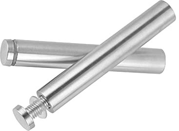 KEKEE Pino de Soporte, Pino de posicionamiento Separador de fijación de Vidrio Hueco, pasadores de fijación de Publicidad de Acero Inoxidable, Pernos de Montaje de Separador de Vidrio, 4 Uds., 120mm