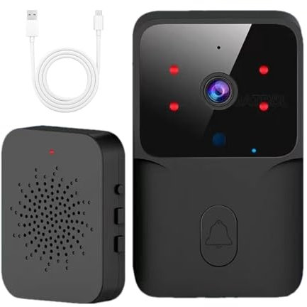 Videocitofono Wireless, Campanello Wireless WIFI, Citofono Domestico Di Sicurezza Intelligente HD, Videocitofono Ring, Telecamera Con Batteria A Lunga Durata Per Casa, Villa, Hotel