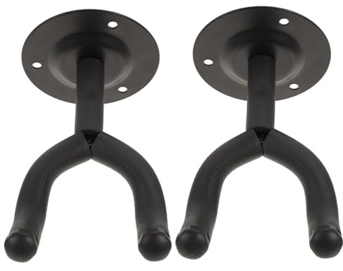 QUMIIRITY 2sets Supporto Da Parete Per Chitarra Gancio Riutilizzabile Per Chitarra Espositore Adatto Per Basso Ukulele e Khuur Per Casa e Negozio