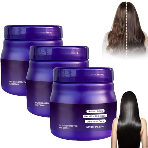 LuminoLiss Alisado, Crème lissante, Crème correctrice protéinée, Traitement lissant pour tous types de cheveux