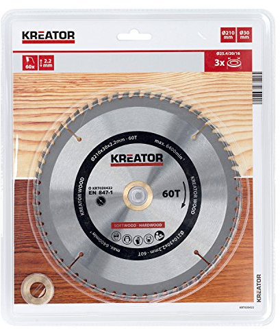 KREATOR KRT020422 Wooden Saw Disc 210mm60d