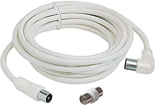 Bticino S2529N Cavo di Prolunga TV con Spina, Lunghezza 3 m, Bianco