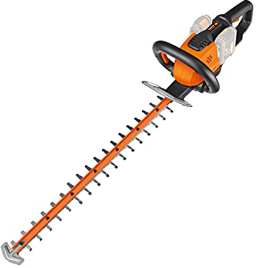 WORX WG284E.9 40V (36V) Dual Battery (2x 20V Battery) Cordless 60cm Hedge Trimmer - (Tool only - battery & charger sold separately)