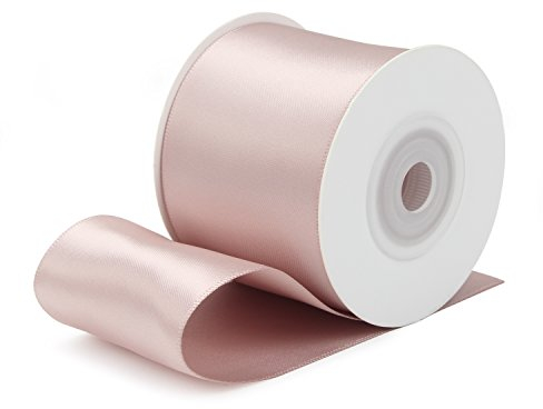 RUSPEPA Doppelseitiges Satinband – 50mm x 9m Geschenkband Dekoband - 813 Champange