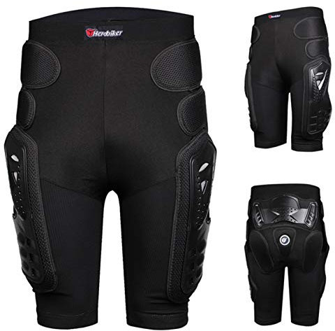 - Pantaloni protettivi per il corpo, resistenti protezioni per fianchi e gambe, per cavalieri da hockey per moto, motocross, sci da corsa