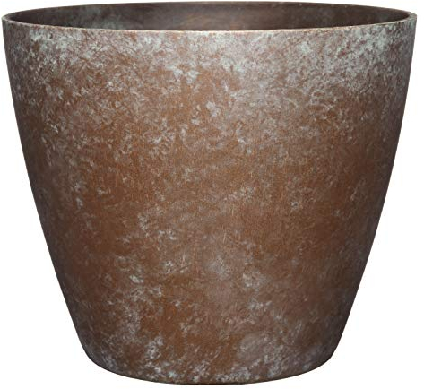 Classic Home & Garden Maceta clásica para el hogar y el jardín, Resina, Cobre Desgastado, Vogue de 8 Pulgadas