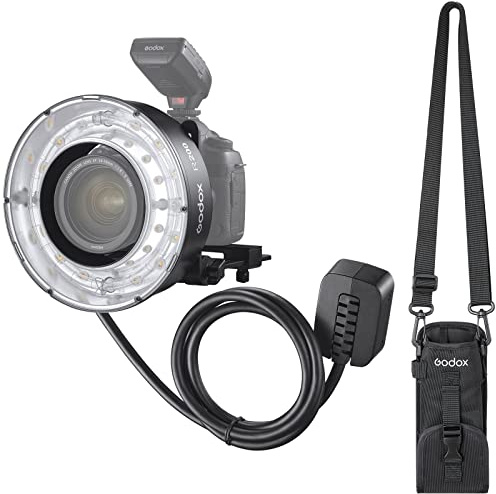 Godox Ad200 Pro II Accessories, Godox R200 Ring Flash Head for AD200, AD200Pro and AD200ProII Pocket Flash System, 200Ws 5800K Ring Light with 10W Modeling Lamp, Lightweight 640g Weight for Portrait