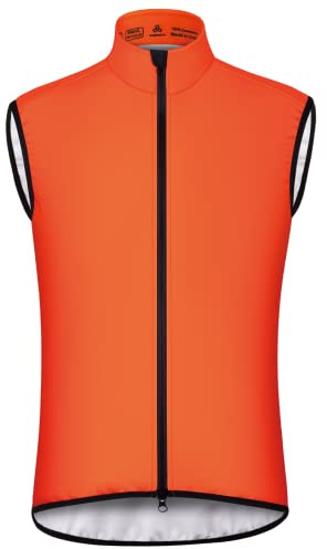 CEROTIPOLAR Club Fit Men's Thermal Fleece Cycling Vest for Bike Biking,Rain-Wind Proof Cycle Outwear