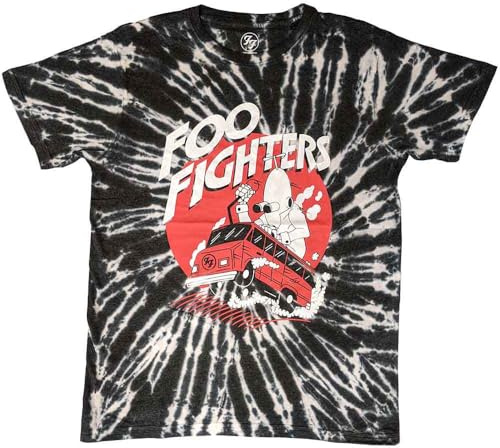 Foo Fighters Unisex Adult Speeding Bus T-Shirt (S) (Black)