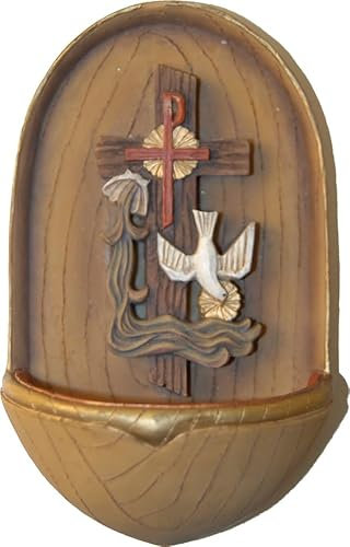 FADEDA Hervidor de agua bendita 'Hlg. Espíritu'/altura: 12 cm/pintado a mano/detallado belén figuras - decoración de mesa de Navidad