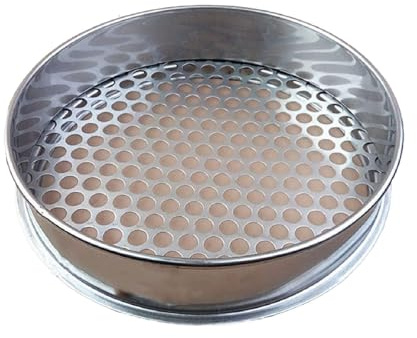 setaccio per terreno, setaccio micron, setaccio giardino, colino in metallo, setaccio per compost, attrezzi da giardino per terra e pietre, Riddl diametro: 20 cm