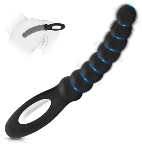 BDSMYOU Analkugel Analvibratoren für Mann Frau,Wiederaufladbarer Anal Vibrator mit 10 Vibrationsmodi,Diloschwanz mit Vibration für Frauen,Analplug für Männer Frauen Anfänger,Anal Dildo Vibrator (A)