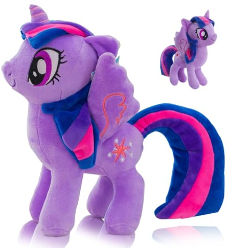 PlüSchtier-Pony-Regenbogen, 20 cm GroßEs SüßEs Kleines Pony, Pony Spielzeug, PlüSchtier Little Pferd, Lila PlüSchtiere,Interessantes Stoffpferd-Geschenk für Kinder