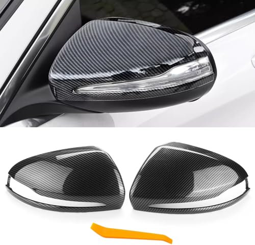 TTCR-II Retrovisor Cubierta Compatible con Mercedes Benz Classe C W205 Espejo Cubierta Classe E G S GLC W213 W238 W463 W222 C217 C253 X205 W253 X253 Espejo Tapa Fibra de Carbono (Izquierda)