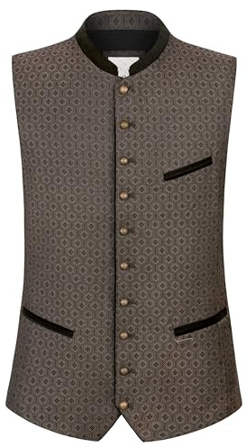 Stockerpoint Trachtenweste Corelli Gilet Tradizionale, Marrone, 58 Uomo