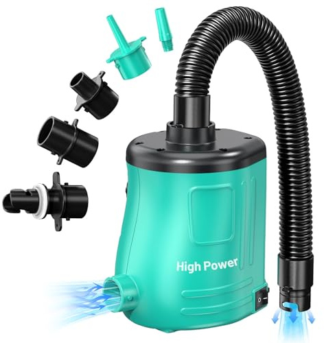 MAACOULD Electric Air Pump for Inflatables: Air Mattress Pump for Balloons Pool Floats Boat for Quick-Fill Inflator/Deflator - 400W 110V AC Inflatable for Gender Reveal Celebration Party Outdoor Home