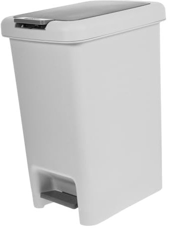 TOGEVAL Foot The Trash Can Step Trash Can Kitchen Bin Slim Kitchen Bin Bathroom Use