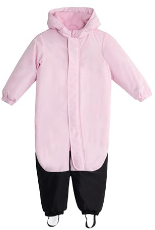 KADVA Mono de Esquí para Niños KIKO Jr Color Rosa Talla 92 Traje de Nieve Infantil Impermeable Resistente al Viento con Reflectores y Capucha Forro Polar