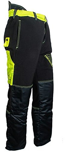 FOREST FIGHTER Start-Up Schnittschutzhose bis Größe 7XL - kurz (-5 cm) - Schnittschutz-Bundhose - Sommer-Schnittschutzhose (4XL schwarz)