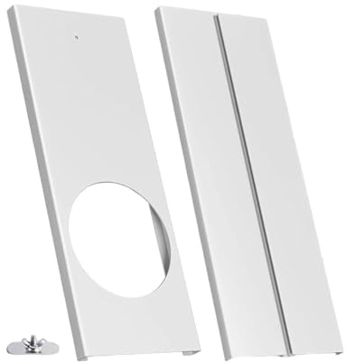 perfk Pannello Di Tenuta Universale per Finestra, Kit Di Guarnizioni per Finestre in Pvc Regolabili per Condizionatori D' Portatili, Pezzi Di Ricambio per Tubi Di Scarico