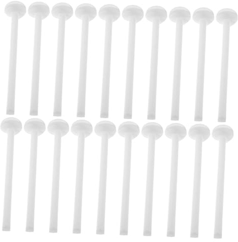 POPETPOP - Perchas de plástico para pájaros (20 unidades, soportes para periquitos, periquitos, calabazas, conures y pequeños loros, accesorios para jaulas, pájaros mejora el ejercicio y