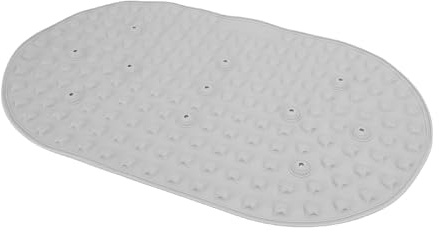 Haofy Silicone Foot Massage Mat, Reflexology Pressure Point Massage Pad with 11 Magnet Stones for Home Office Relaxation and Wellness (Grey)