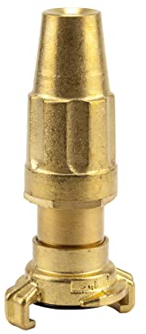 Gardena Messing-Schnellkupplungs-Spritze für 25 mm (1 Zoll)-Schläuche: Schnellkupplungsanschluss mit regulierbarem und abstellbarem Wasserstrahl (7132-20)