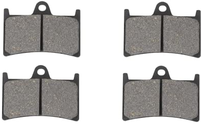 AHL-2 paras Pastillas de freno delantero para motocicletas compatibles con Yamaha XP500 Y/Z (T-Max) 2008-2011/XP 530 A (530cc Engine -Iron Max-ABS Model) 2015-2016/FZS 600 Fazer 1998-2003(Semi metal)