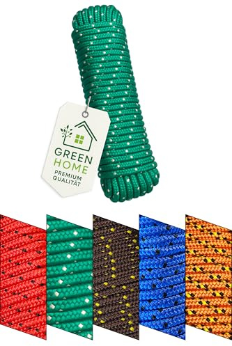 Corda 8 mm, 20 m, in polipropilene PP, corda per ormeggio, multiuso, fune, corda da giardino – Carico di rottura:700 kg, 20 m x 8 mm