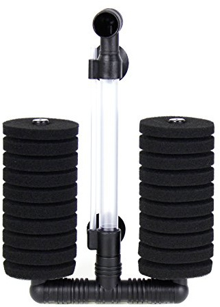 AQUANEAT 1 Pack Double Bio Sponge Filter, for Fry, Betta, Shrimp, Nano, Aquarium Fish Tank