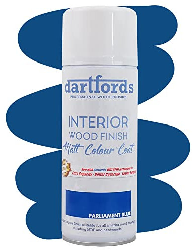 dartfords RF6154 Interior Furniture and Craft Matt Spray Paint - 400ml Aerosol, Parliament Blue