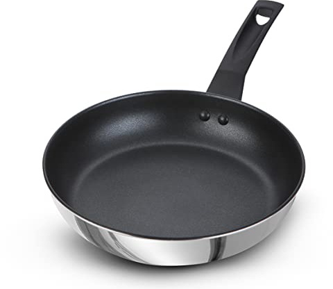 Prestige 9 x Tougher Stainless Steel Frypan, 31cm, Silver