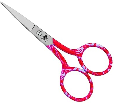 ARSUK Premium Embroidery Scissors Small Sharp, Multi-Purpose Threading Scissors for Cross Stitch, Needlework, Crafts, Sewing & Artwork (L: 9.5cm, W: 4.6cm)